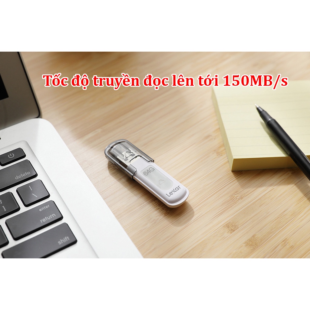 USB 32Gb Lexar Jumdrive S57 / V100 USB 3.0 Cao Cấp -Kiểu Dáng Sang Trọng-Bảo Hành 12 Tháng