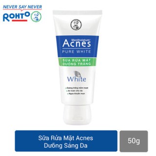 Sữa rửa mặt dưỡng trắng và ngăn ngừa mụn Acnes Pure White Cleanser 50g