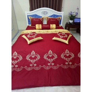 Chăn ga gối cưới cotton lụa