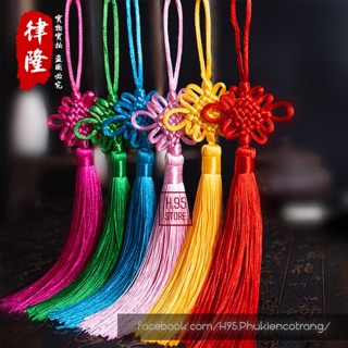 Dây tua rua đồng tâm kết treo Ngọc bội