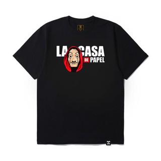 Áo thun Teeworld La Casa De Papel - Money Heist T-shirt Nam Nữ Trắng Đen Form Rộng Unisex