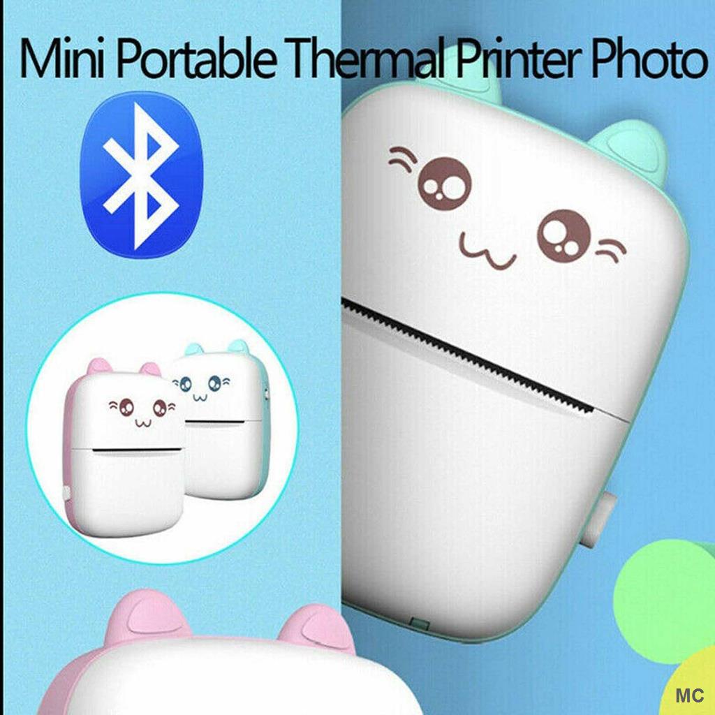 Máy In Ảnh Bluetooth Không Dây Mini Bỏ Túi Cho Android Ios