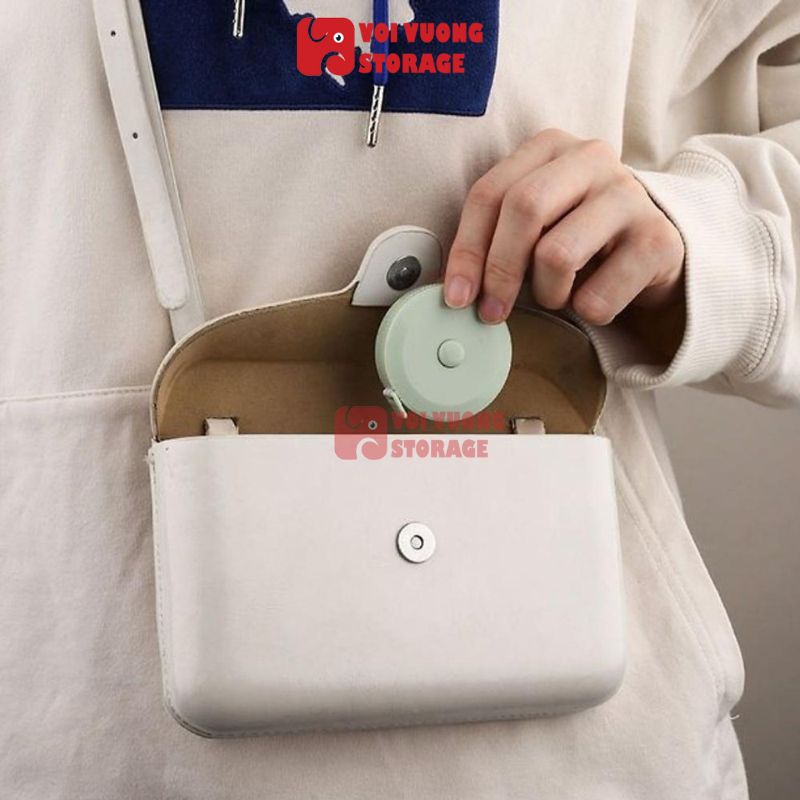 Thước Dây Rút Mini Nhỏ Xinh Dài 1m5 Thương Hiệu Voi Vuông