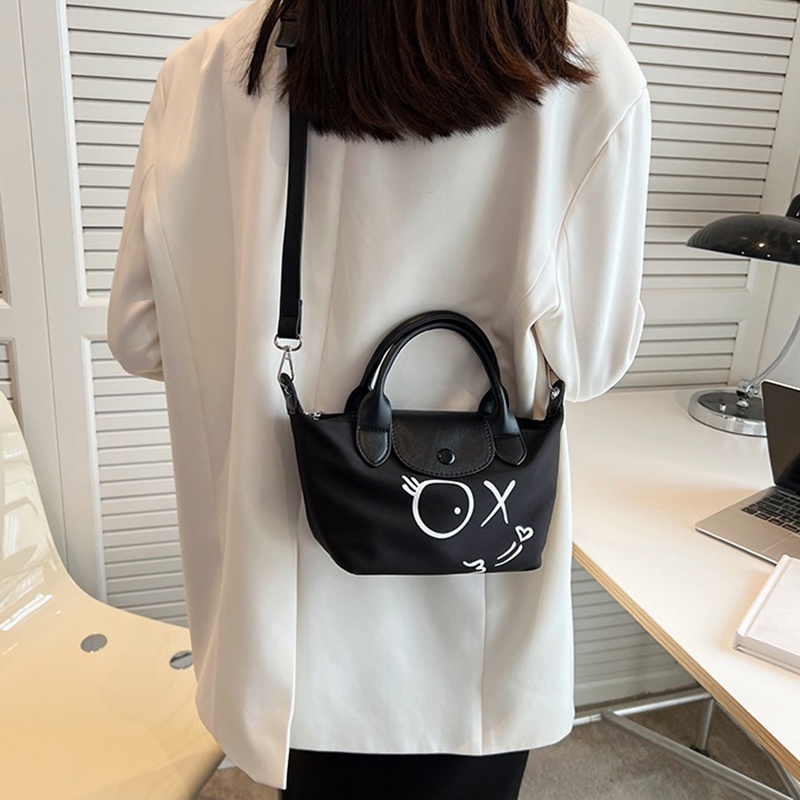 IELGY Túi Đeo Chéo In Họa Tiết Hoạt Hình Phong Cách Hàn Quốc Thời Trang Cho Nữ