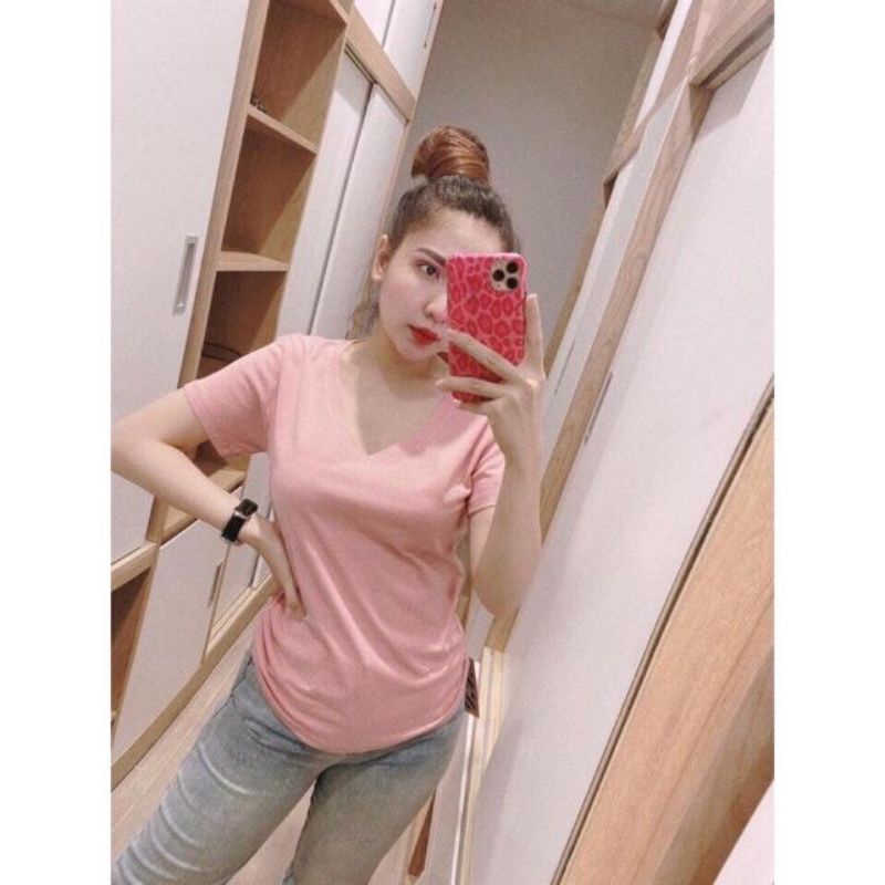 [ Rẻ Vô Địch] Áo phông cổ tim siêu hot