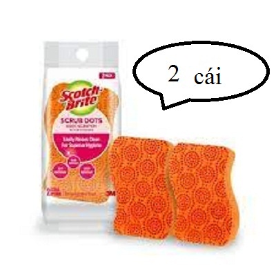 cọ rửa hạt nổi không trầy  Gói 2 miếng, 3M