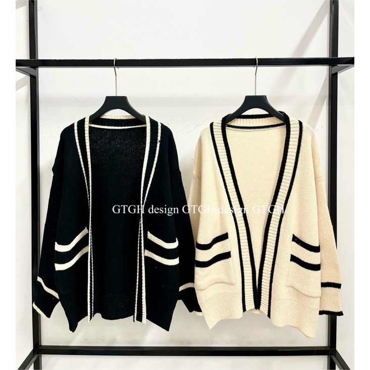 Áo khoác len cardigan viền hàng QC | BigBuy360 - bigbuy360.vn