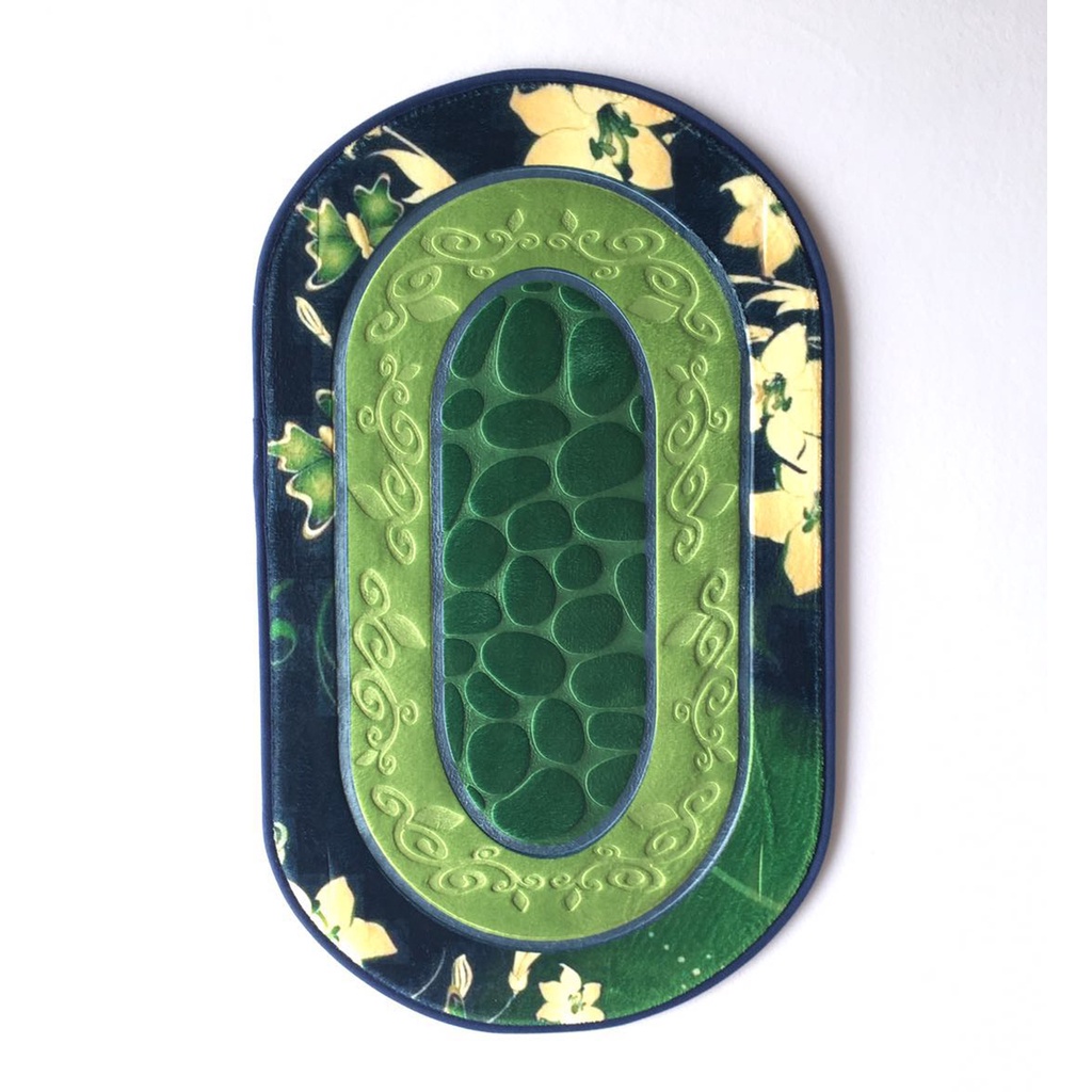 (Bán Buôn Sỉ) Thảm Ovan Lau Chân Nhà Bếp Kích Thước 50*80cm