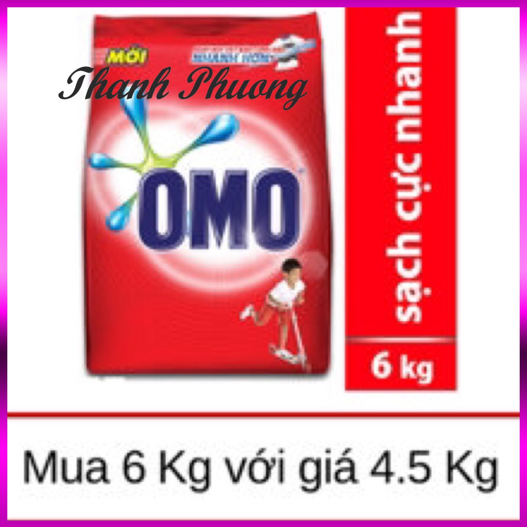 [ Sale99a ] Bột Giặt Omo 6kg với giá 4,5kg sạch cực nhanh sln