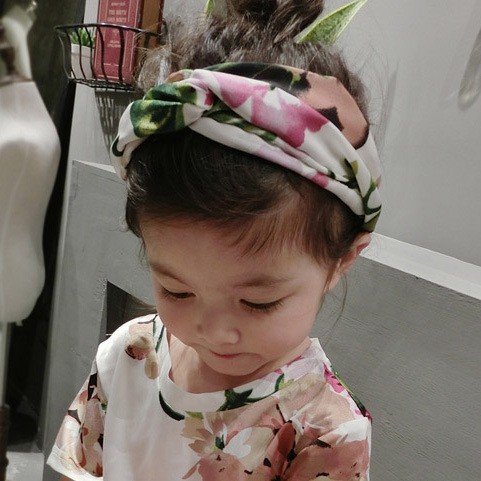 Turban vải Hàn Quốc họa tiết hoa sang trọng phù hợp mọi lứa tuổi T06