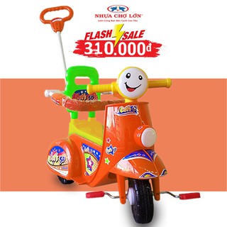 Xe 3 bánh Nhựa Chợ Lớn - L9 Vespa ĐKBH - M1625A-X3B Có cần điều khiển