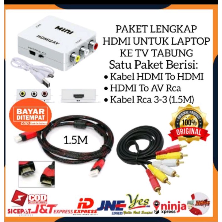 Dây Cáp Chuyển Đổi Từ STB PS3 Sang TV HDMI2AV HDMI Sang AV RCA / 1.5 Me RCA