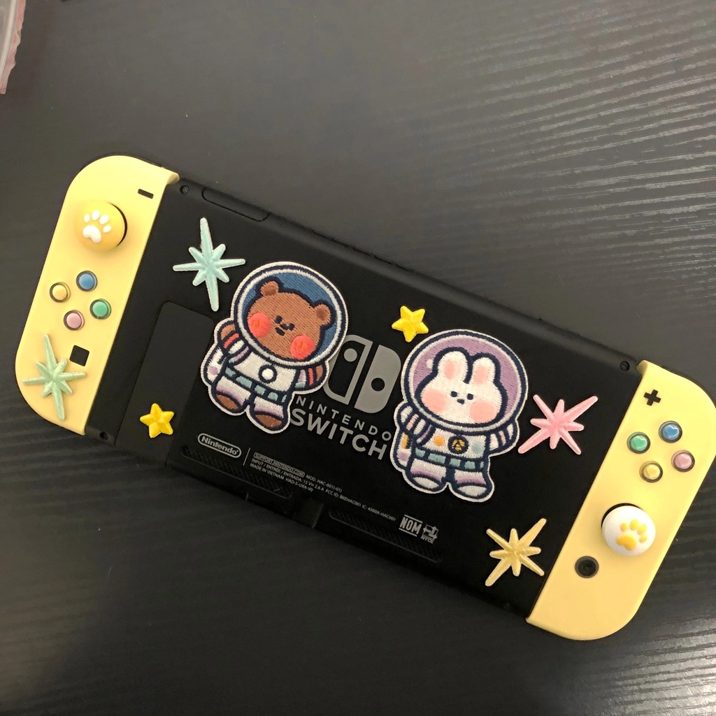 Miếng Dán Trang Trí Quần Áo Hình Phi Hành Gia/Hành Tinh Tự Dính Có Thể May Vá DIY