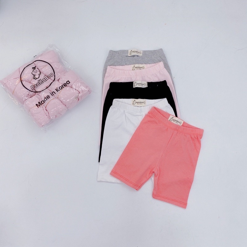 Quần legging lửng Peekaboo chất Cotton co giãn cho bé gái.