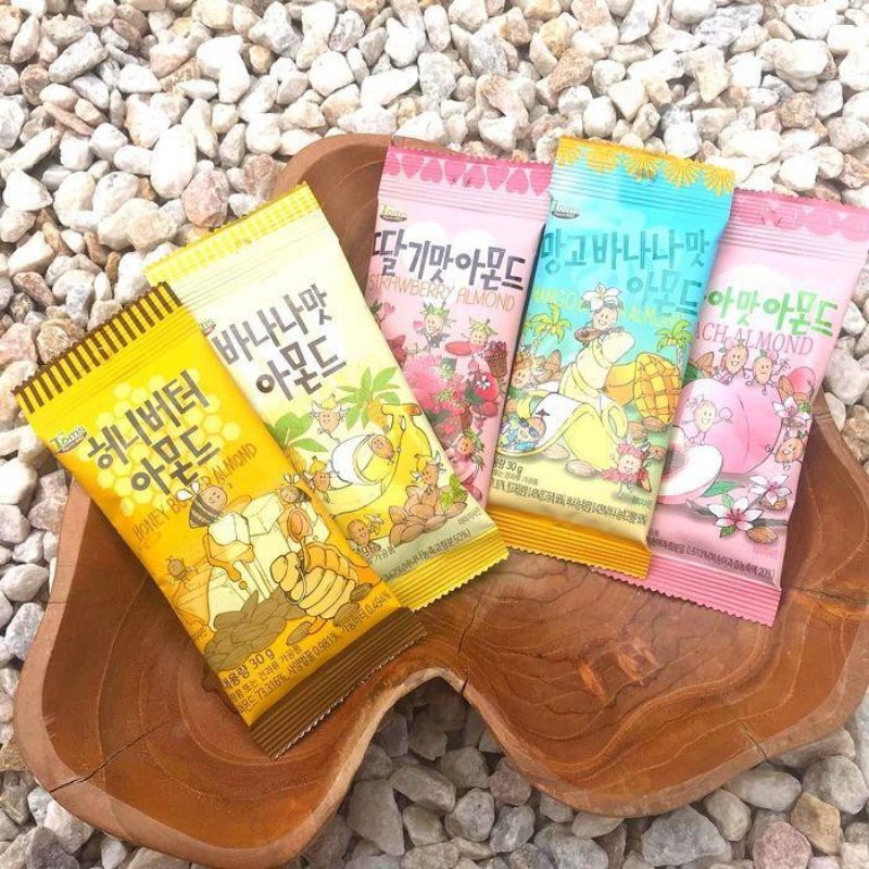 (7 vị) Hạnh nhân Tom's Farm tẩm 30gr