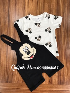 Set yếm Micky bé trai Hm xuất xịn
