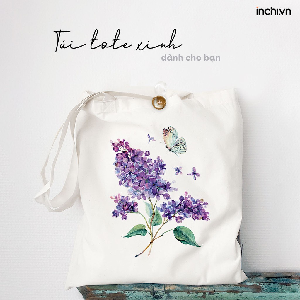 ( HOT NHẤT SHOPEE ) 12 MẪU TÚI TOTE VẢI CANVAS IN HOA TƯỢNG CHƯNG CHO THÁNG SINH BỘC LỘ TÍNH CÁCH PHONG CÁCH HÀN QUỐC...