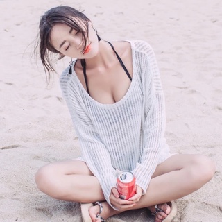 Áo khoác lưới trắng
