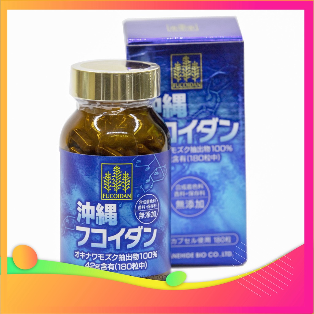 XẢ XẢ Viên uống tảo Fucoidan Okinawa xanh hỗ trợ ung thư 180 viên Nhật Bản ....