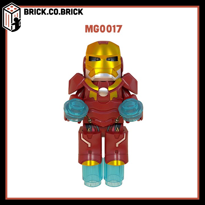 Đồ chơi lắp ráp minifigure mô hình lắp ghép siêu anh hùng Iron Man Marvels/ DC MG0003 MG0017