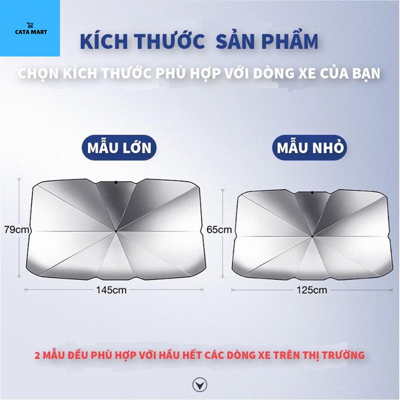 Ô, DÙ CHE NẮNG kính trước oto chống tia UV bảo vệ sức khỏe và nội thất oto, thiết kế linh hoạt, thuận tiện - LB156212