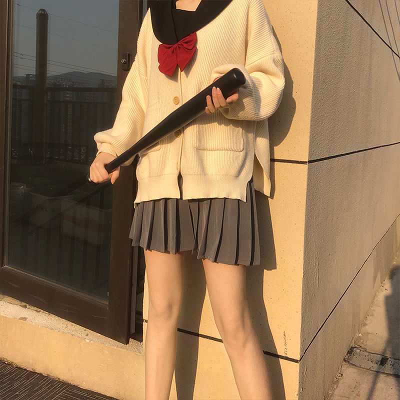 Chân Váy Xếp Ly JK Fashion Skirts Korean High Waist Pleated Skirt Plus Size