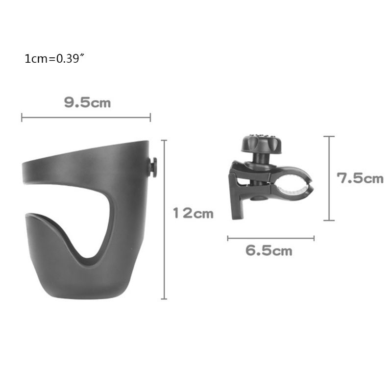 Giá Đỡ Bình Sữa Gắn Xe Đẩy Em Bé Xoay 360 Độ Tiện Dụng