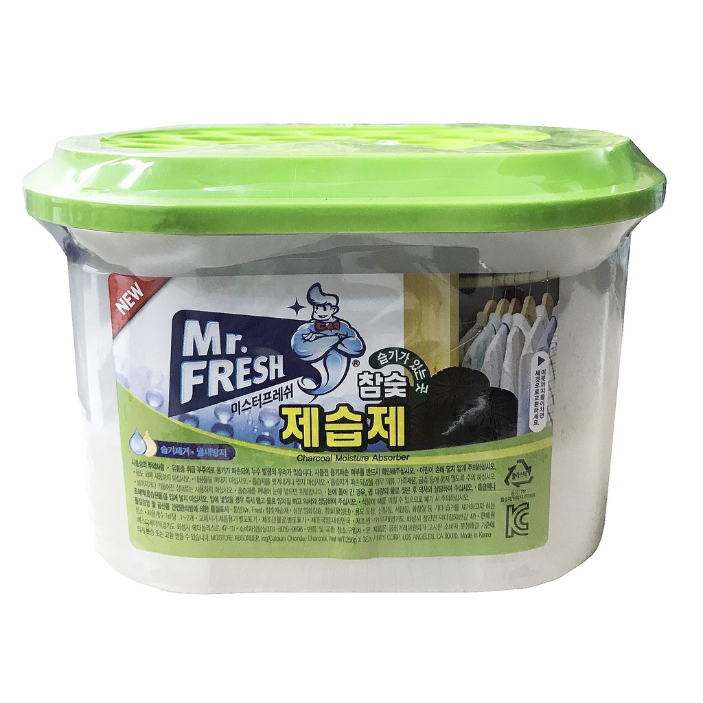 Bình hút ẩm khử khuẩn than hoạt tính Mr.Fresh - Korea 256g