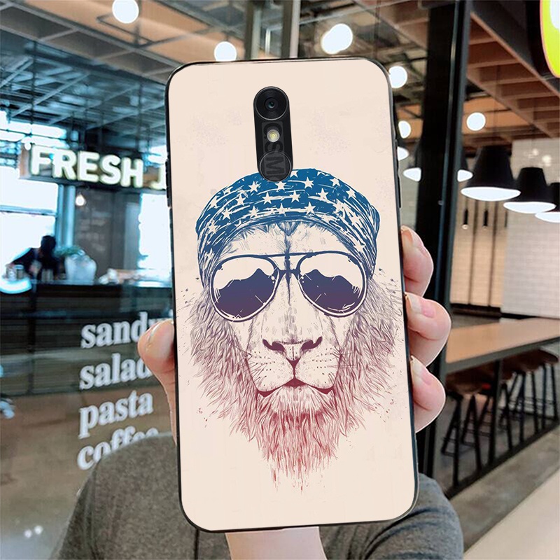 Ốp lưng Bằng Silicone TPU In Hình Gấu Cho LG Q7/Q8 2017 2018/Q9 2018/ LG Q7 Plus
