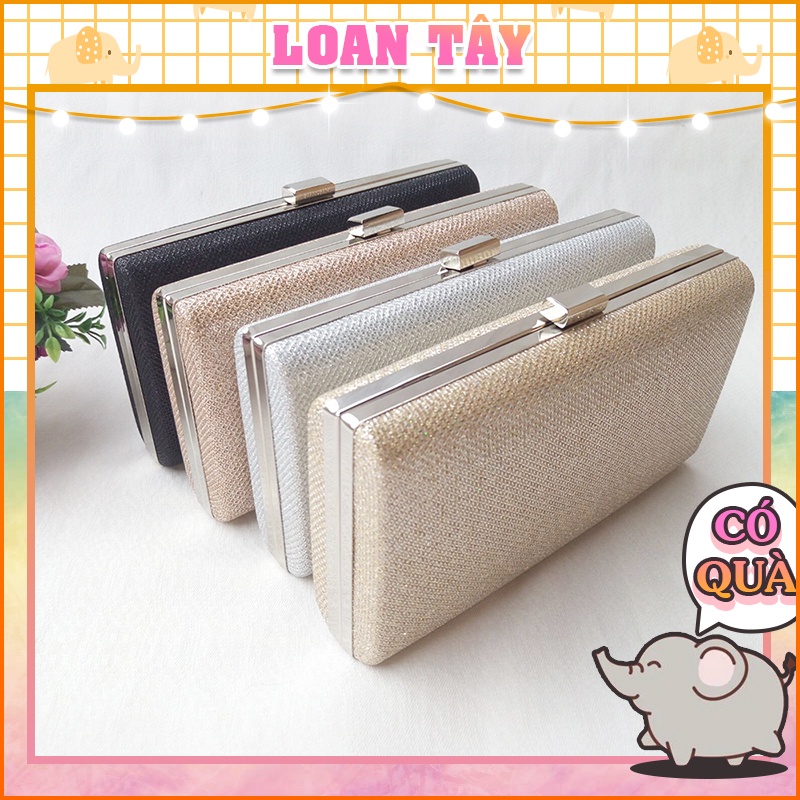Ví Clutch Cầm Tay Ánh Kim Lấp Lánh Siêu Sang L870 - LoanTay