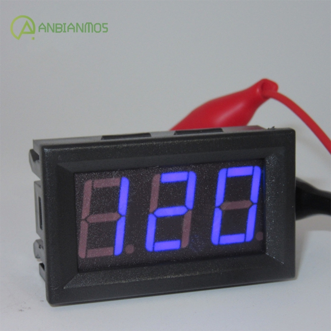 Đồng hồ đo điện áp màn hình LED AC 220V 2 dây hỗ trợ bảo vệ đảo cực chất lượng cao