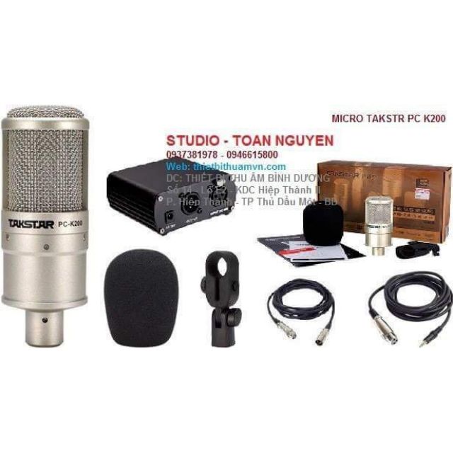 Micro Thu Âm PC K200