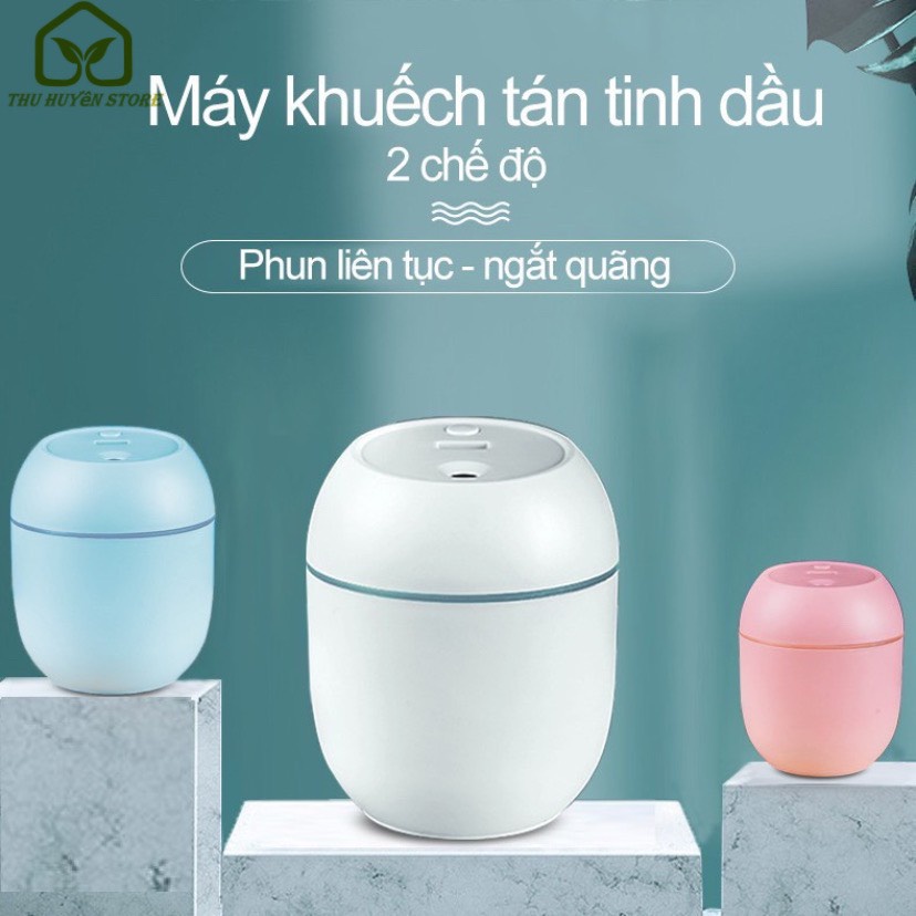 ❄️ DEAL SỐC ❄️ Máy Tạo Độ Ẩm Phun Sương , Máy Khuếch Tán Tinh Dầu Mini 220ml Có Chế Độ Tự Ngắt Đuổi Muỗi