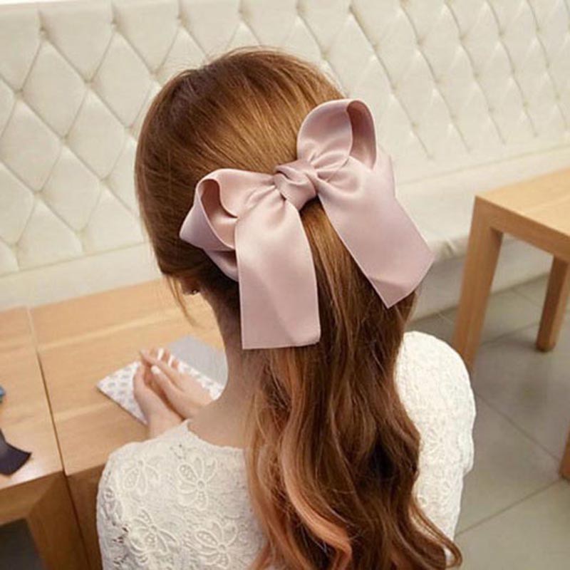 Kẹp Tóc Hình Nơ Phong Cách Hàn Quốc