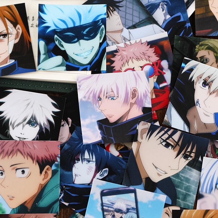 ★★★ Jujutsu Kaisen. Sticker Dán Trang Trí Nhật Ký Hình Chân Dung Độc Đáo ★★★ Bộ 50 Miếng Dán Trang Trí Album Thời Trang DIY Kích Thước 2~3cm