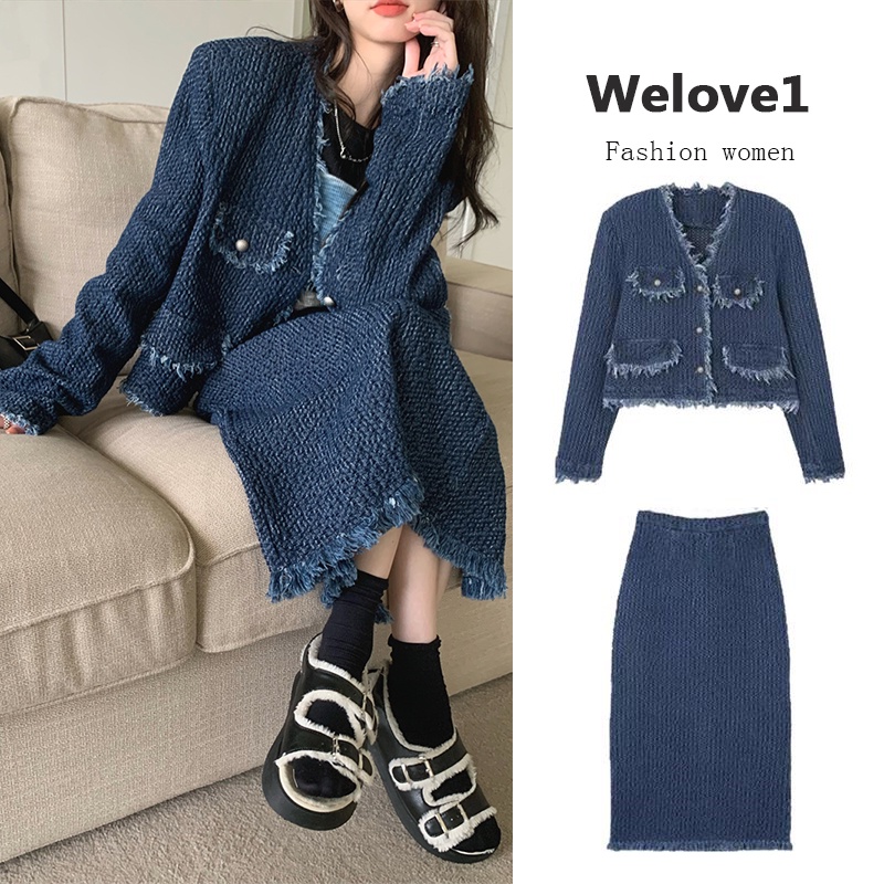 Chân váy/ Áo khoác phong cách Hàn Quốc thời trang dành cho nữ