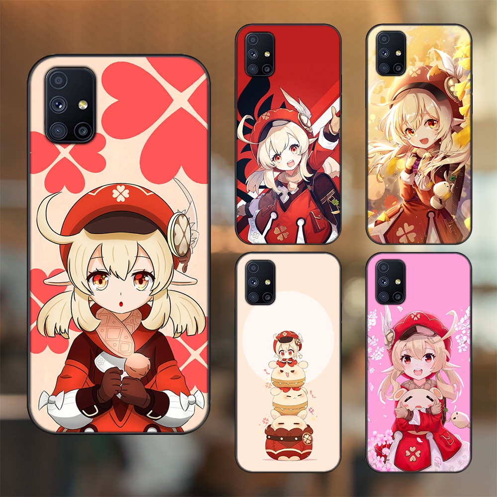 Ốp lưng Samsung M51 viền đen in hình Klee Genshin Impact