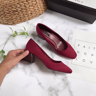 Cao gót 5p da lộn