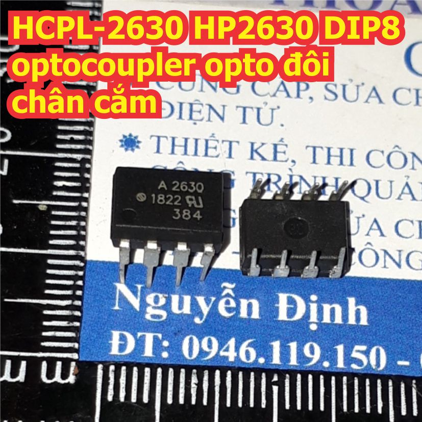 2 con HCPL-2630 HP2630 A2630 2630 DIP-8 optocoupler opto đôi chân cắm KDE1210