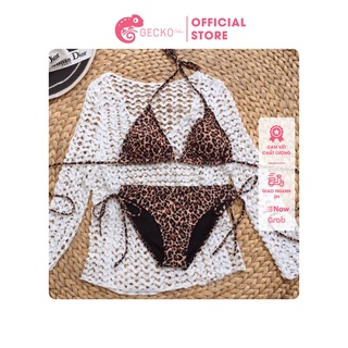 GECKO Bikini 1 Mảnh Da Beo GK0103 (Ảnh Thật)