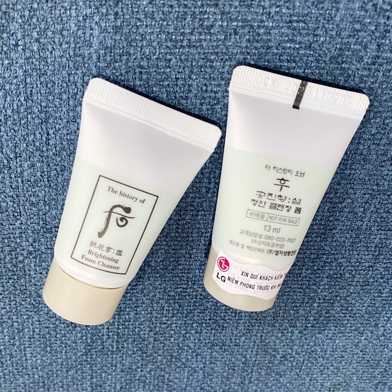 Sữa rửa mặt Whoo làm trắng da tách set  2025