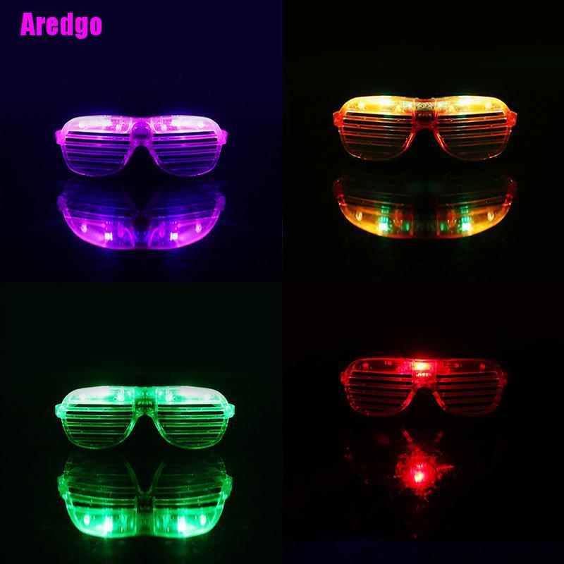 Mắt kính có đèn LED phát sáng kiểu giáng sinh cho DJ bữa tiệc