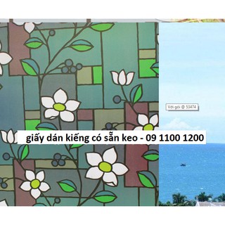 5m giấy dán kiếng khổ 45cm Hoa nghệ thuật