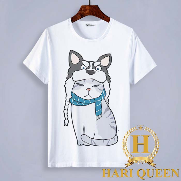 [RẺ VÔ ĐỊCH] Áo phông in hình chó và mèo các mẫu siêu hot - Áo Thun Nam Nữ Unisex Freesize Form 55kg