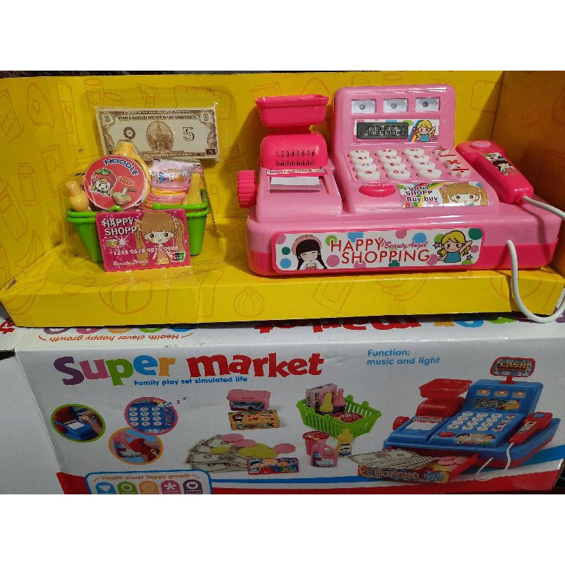 Máy tính tiền siêu thị mini Hello Kitty (Cash Register)