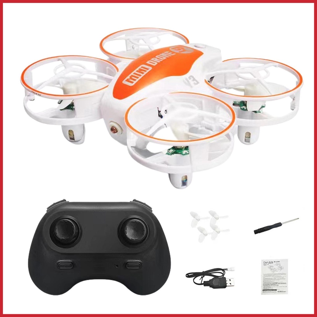 Máy Bay Trực Thăng Bốn Cánh Lật Xoay 360 Độ Điều Khiển Từ Xa Có Đèn LED Sạc Lại Được