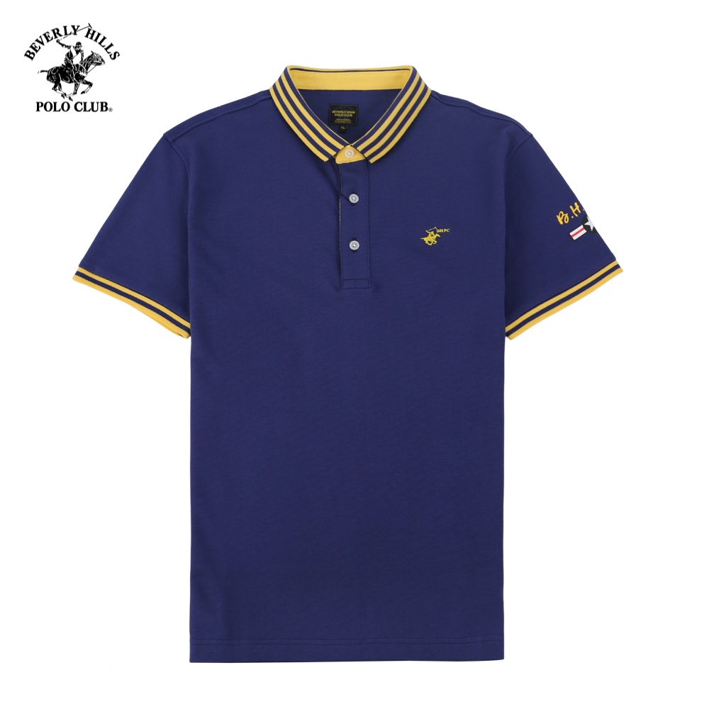 Beverly Hills Polo Club - Áo polo Ngắn tay Nam Slim Fit Xanh lam BL- BHPC PMSSW21TL002