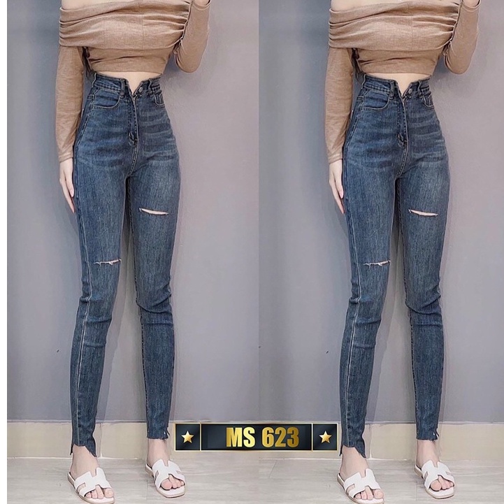 .8 MẪU Quần JEAN Nữ Lưng Cao chuần shop VNXK bao đẹp chất lượng ,bó co giãn vải dày mịn( đổi trả nếu không ưng)