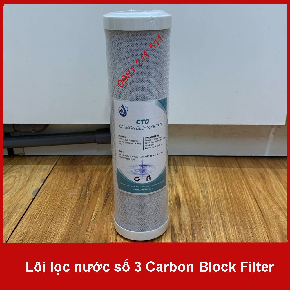 Lõi lọc số 3 Carbon Block Filter
