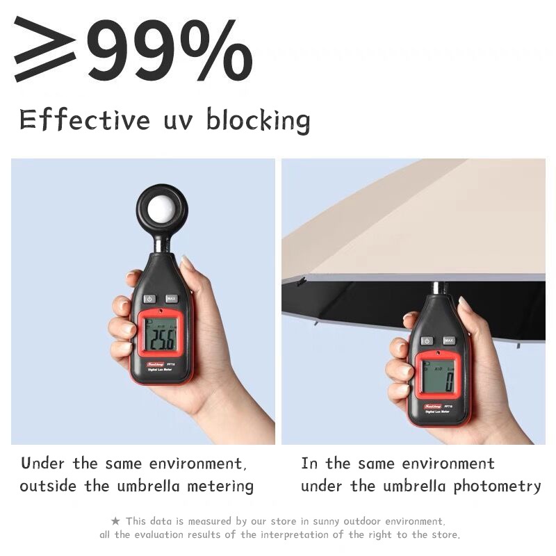 Dù che nắng mưa JUJIAJIA màu phản quang gấp gọn được tiện dụng